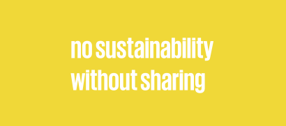 Illustration no sustainability without sharing